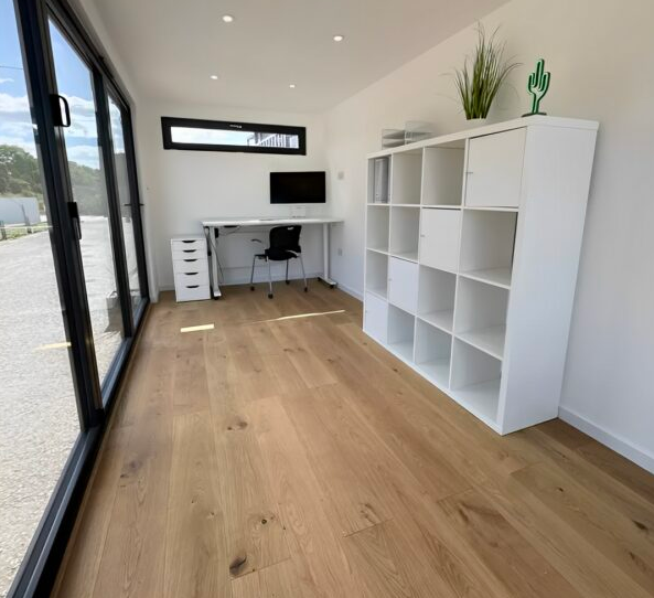 20ft x 8ft Custom Shipping Container Converted Office